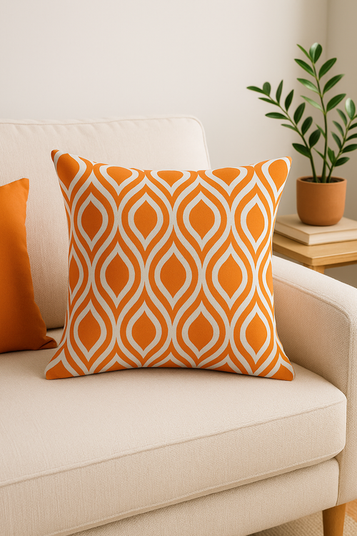 housse de coussin imperméable imprimée pour extérieur jardin terrasse