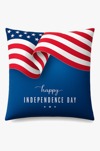 housse de coussin imprimée love usa pour le jour de l'indépendance