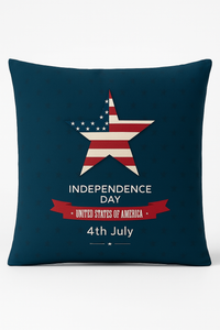 housse de coussin imprimée love usa pour le jour de l'indépendance