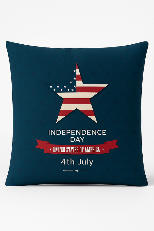 housse de coussin imprimée love usa pour le jour de l'indépendance
