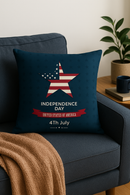 housse de coussin imprimée love usa pour le jour de l'indépendance
