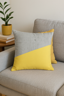 housse de coussin jaune avec motif tournesol créatif 45x45 cm