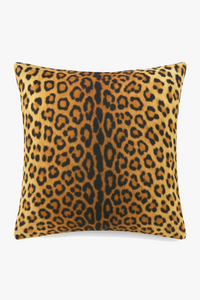 housse de coussin léopard en peluche courte 45x45 60x60 cm