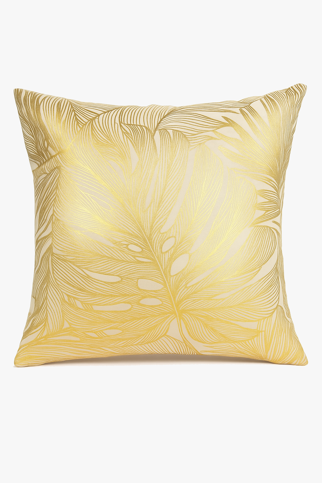 housse de coussin moderne motif géométrique feuille décoratif