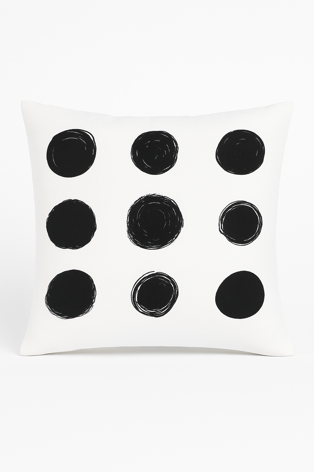housse de coussin moderne noir et blanc géométrique décorative