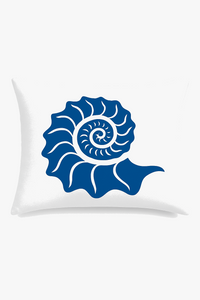 housse de coussin motif animaux marins bleus 30 x 50 cm