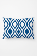 housse de coussin motif animaux marins bleus 30 x 50 cm