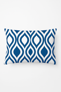 housse de coussin motif animaux marins bleus 30 x 50 cm