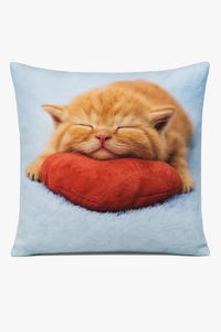 housse de coussin motif chat mignon pour décoration intérieure