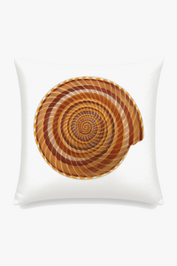 housse de coussin motif coquillage style marin décoratif