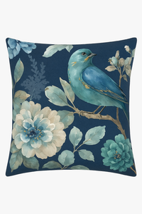 housse de coussin motif floral ginkgo pour décoration intérieure