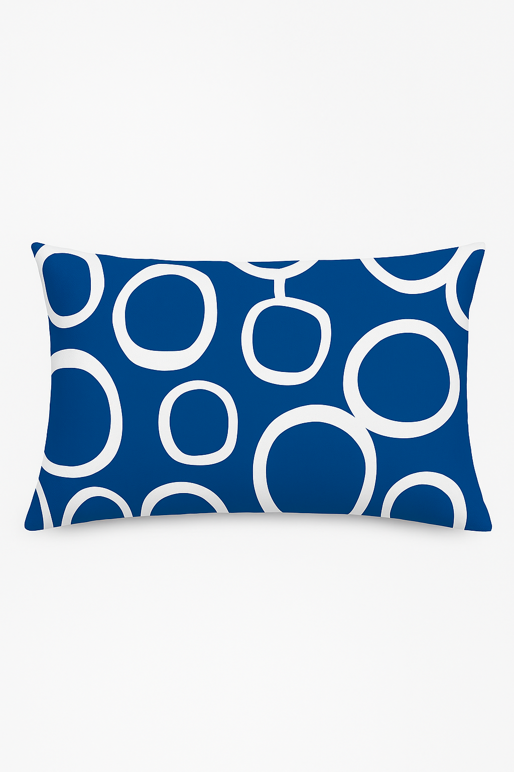 housse de coussin polyester animaux marins bleus 30x50 cm