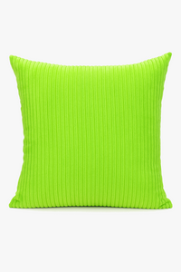 housse de coussin rayée en velours côtelé personnalisée 65x65 ou 70x70 cm