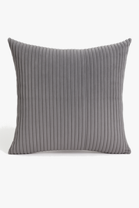 housse de coussin rayée velours côtelé personnalisée grande taille 65x65 70x70