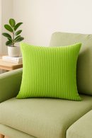 housse de coussin rayée en velours côtelé personnalisée 65x65 ou 70x70 cm