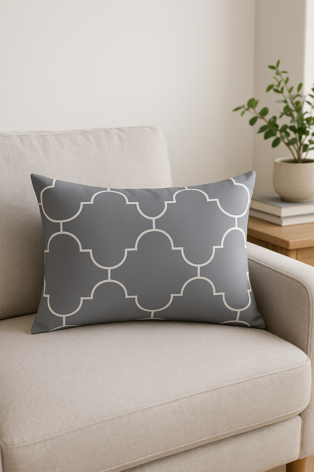 housse de coussin rectangulaire en polyester motif mandala élégant 30x50 cm - vue 3 sur 2