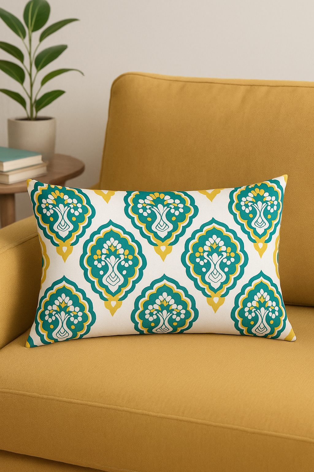 housse de coussin rectangulaire géométrique colorée 30 x 50 cm - vue 3 sur 2