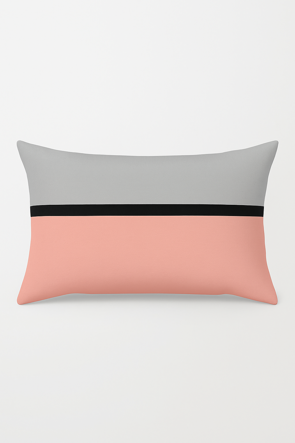 housse de coussin rectangulaire géométrique jaune rouge 30 x 50 cm