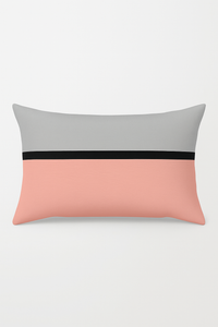 housse de coussin rectangulaire géométrique jaune rouge 30 x 50 cm