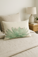 housse de coussin rectangulaire imprimée fleurs tropicales 30x50 cm