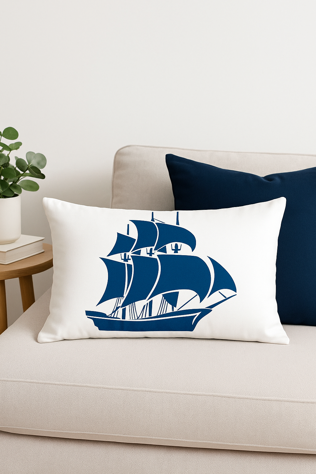 housse de coussin rectangulaire motif animaux marins bleus 30 x 50 cm