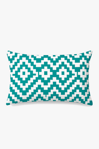 housse de coussin rectangulaire motif géométrique rayé coloré 30x50 cm