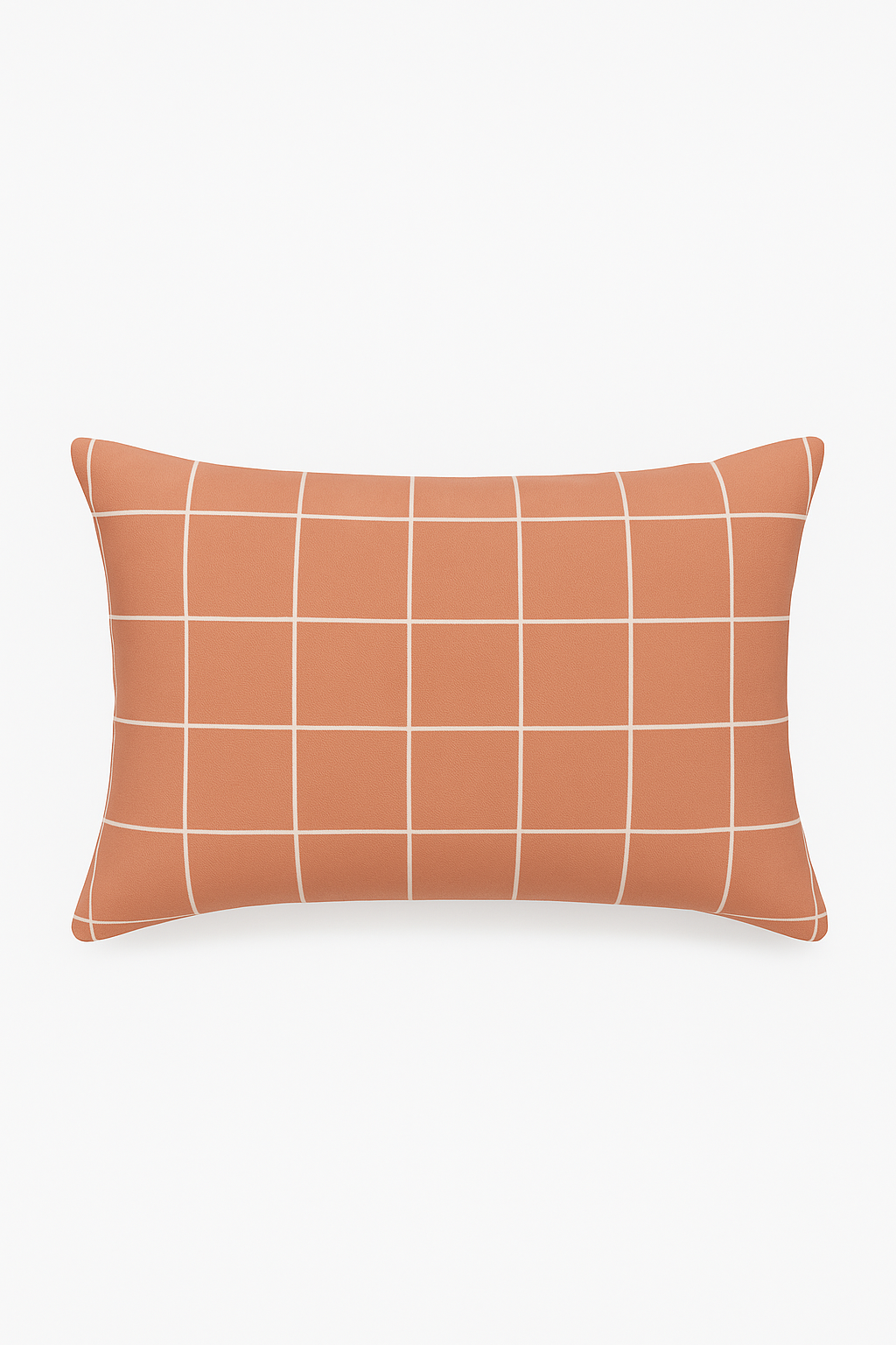 housse de coussin rectangulaire motif géométrique arc-en-ciel et végétal