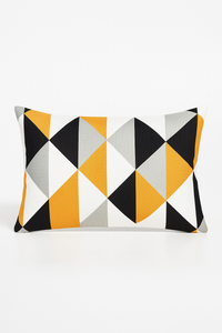 housse de coussin rectangulaire motif géométrique coloré 30 x 50 cm