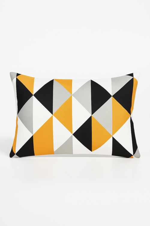 housse de coussin rectangulaire motif géométrique coloré 30 x 50 cm
