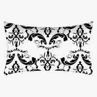 housse de coussin rectangulaire motif mandala géométrique 30 x 50 cm