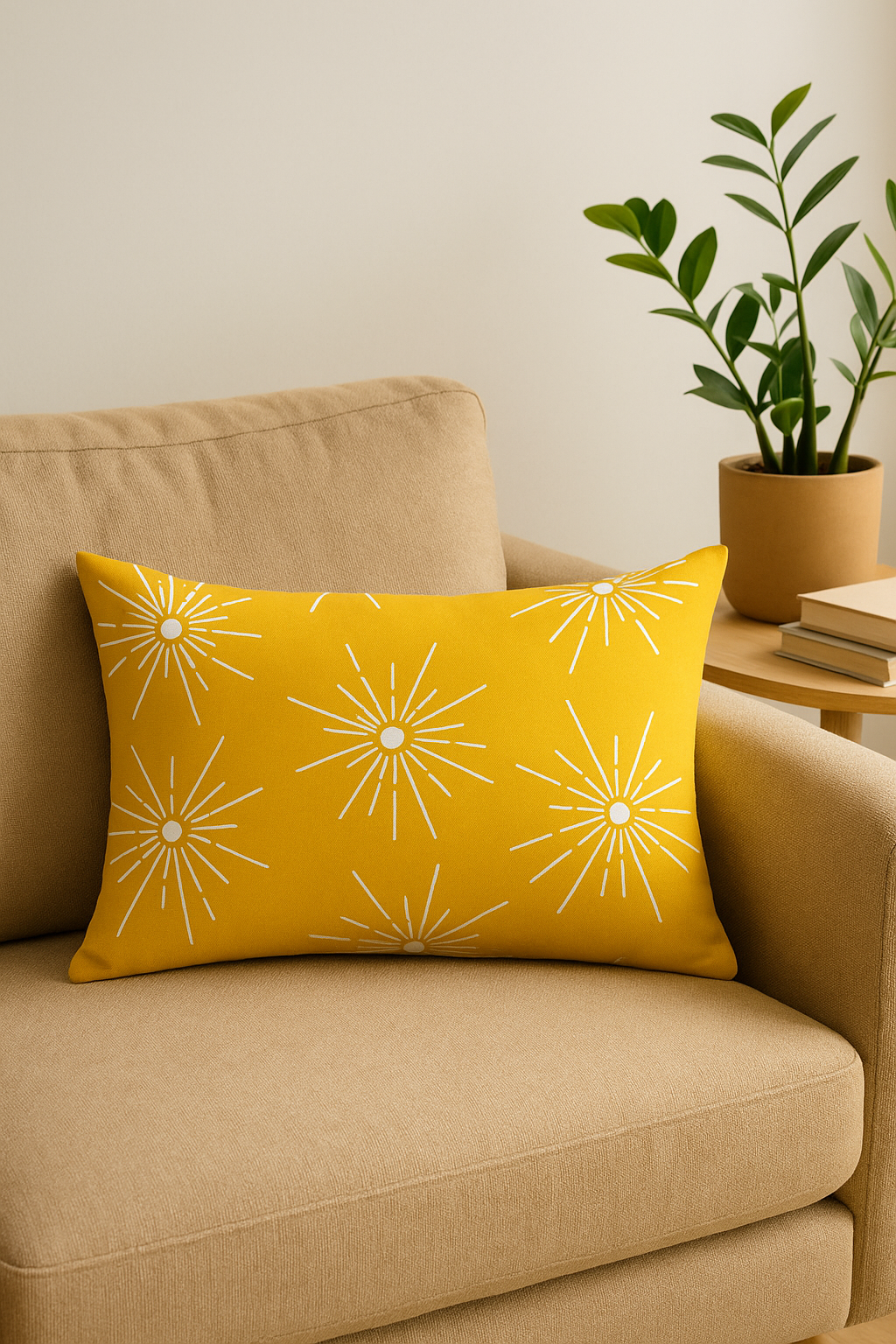 housse de coussin rectangulaire motif mandala géométrique 30x50 cm