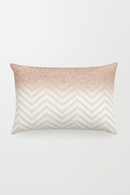 housse de coussin rose à motif géométrique décoratif pour la maison