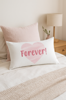 housse de coussin rose motif géométrique décoratif pour la maison