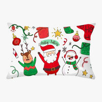 housse de coussin rouge de noël décoration intérieure élégante et festive