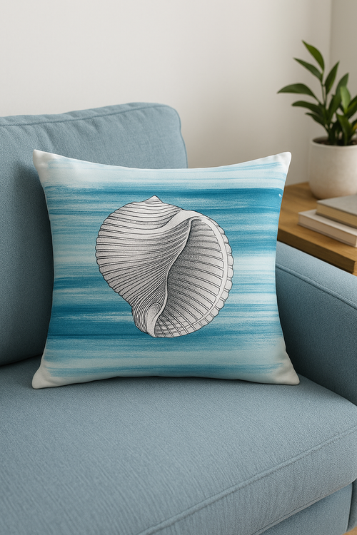 housse de coussin tortue marine décoration originale pour canapé