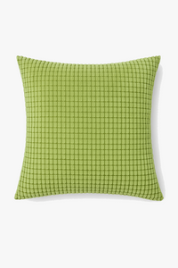 housse de coussin velours côtelé motif grain de maïs grande taille