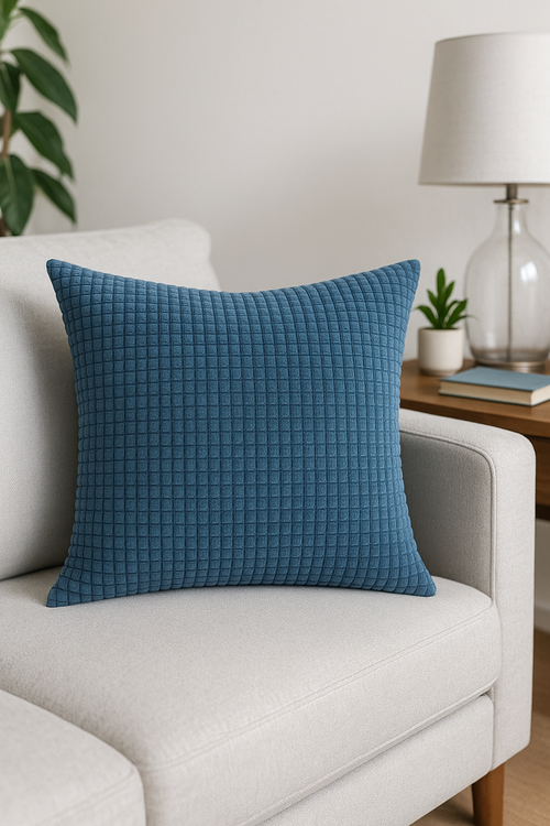 housse de coussin velours côtelé grand grain unie 30x45 35x50 40x60