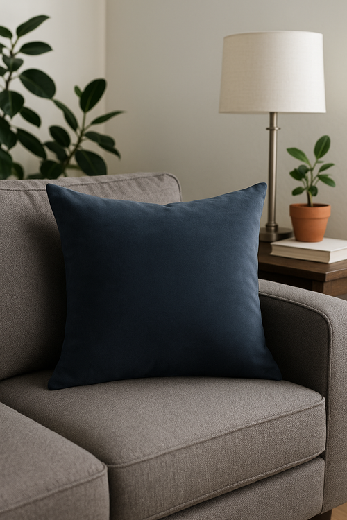 housse de coussin velours doux personnalisable en 25 couleurs