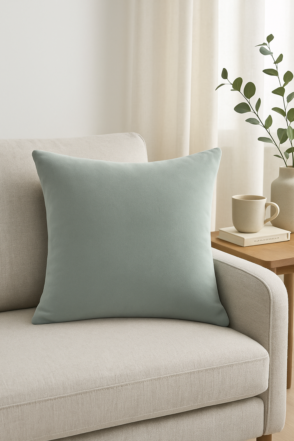 housse de coussin velours doux personnalisable en 25 couleurs