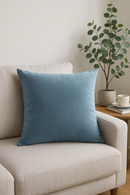 housse de coussin velours hollandais sur mesure couleur unie 40 à 60 cm