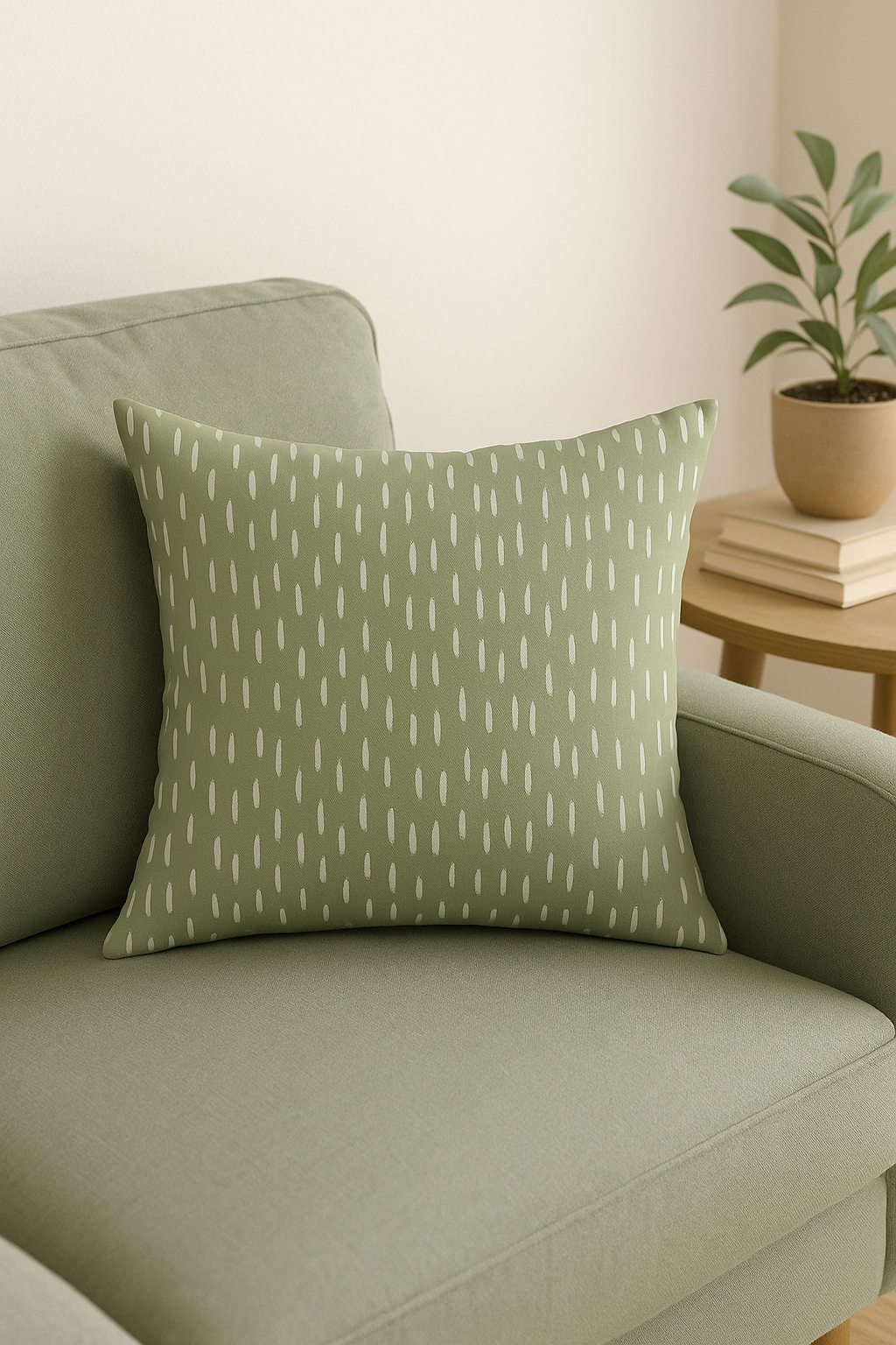 housse de coussin verte géométrique abstraite pour canapé