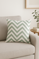 housse de coussin verte géométrique abstraite pour décoration canapé
