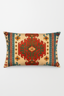 housse de coussin vintage à motif mandala pour canapé ou lit