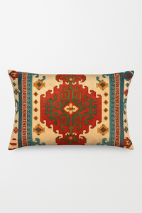 housse de coussin vintage à motif mandala pour canapé ou lit