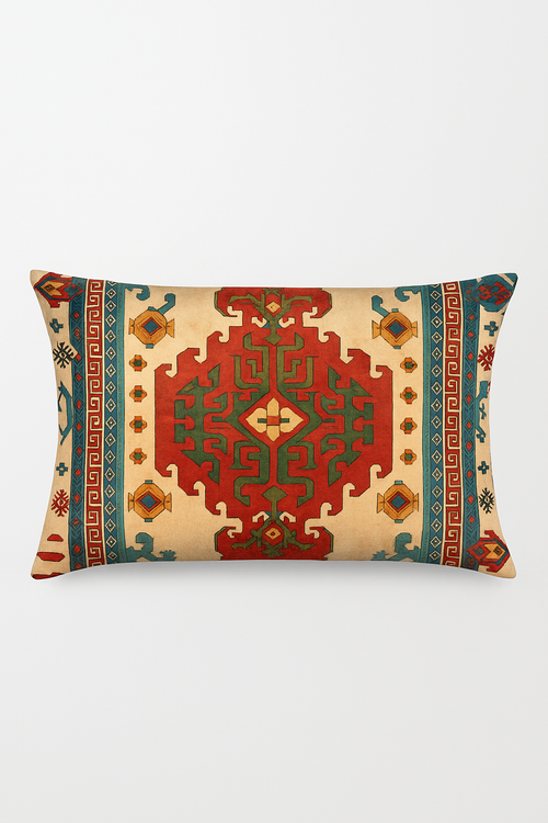 housse de coussin vintage à motif mandala pour canapé ou lit
