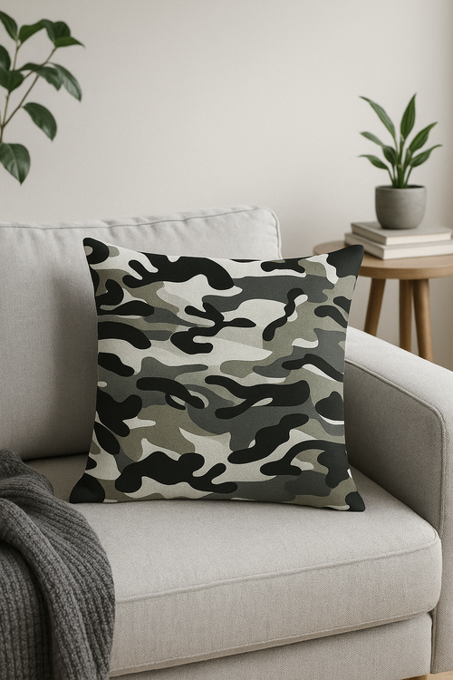housses de coussin camouflage militaires géométriques décoratives - vue 2 sur 2