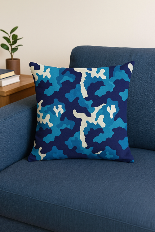 housses de coussin géométriques camouflage militaire tendance décorative