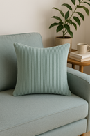 housses de coussin rayées en velours côtelé 30x50 et 50x70 cm