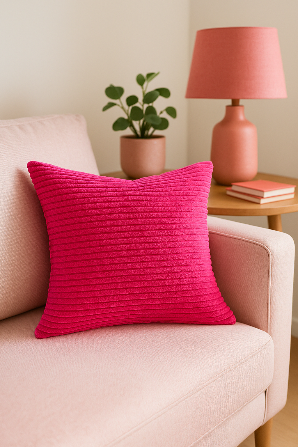 housses de coussin rayées en velours côtelé 30x50cm 50x70cm - vue 3 sur 2