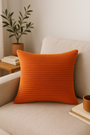 housses de coussin rayées en velours côtelé pour canapé et fauteuil